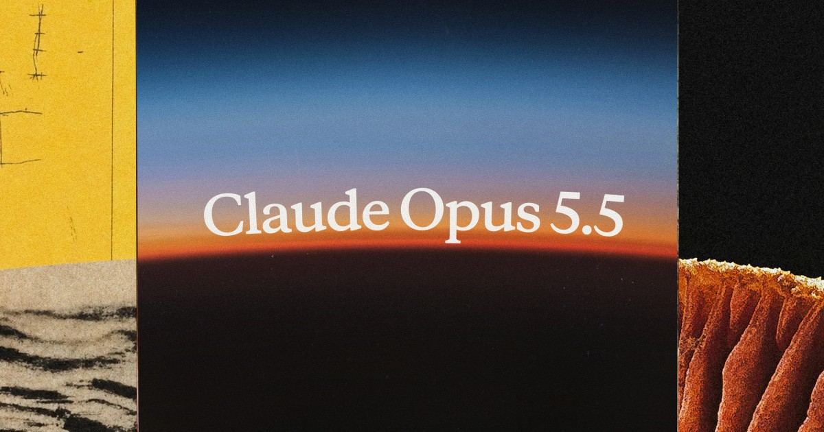 Anthropic 官方 Claude Opus 5.5 发布配图